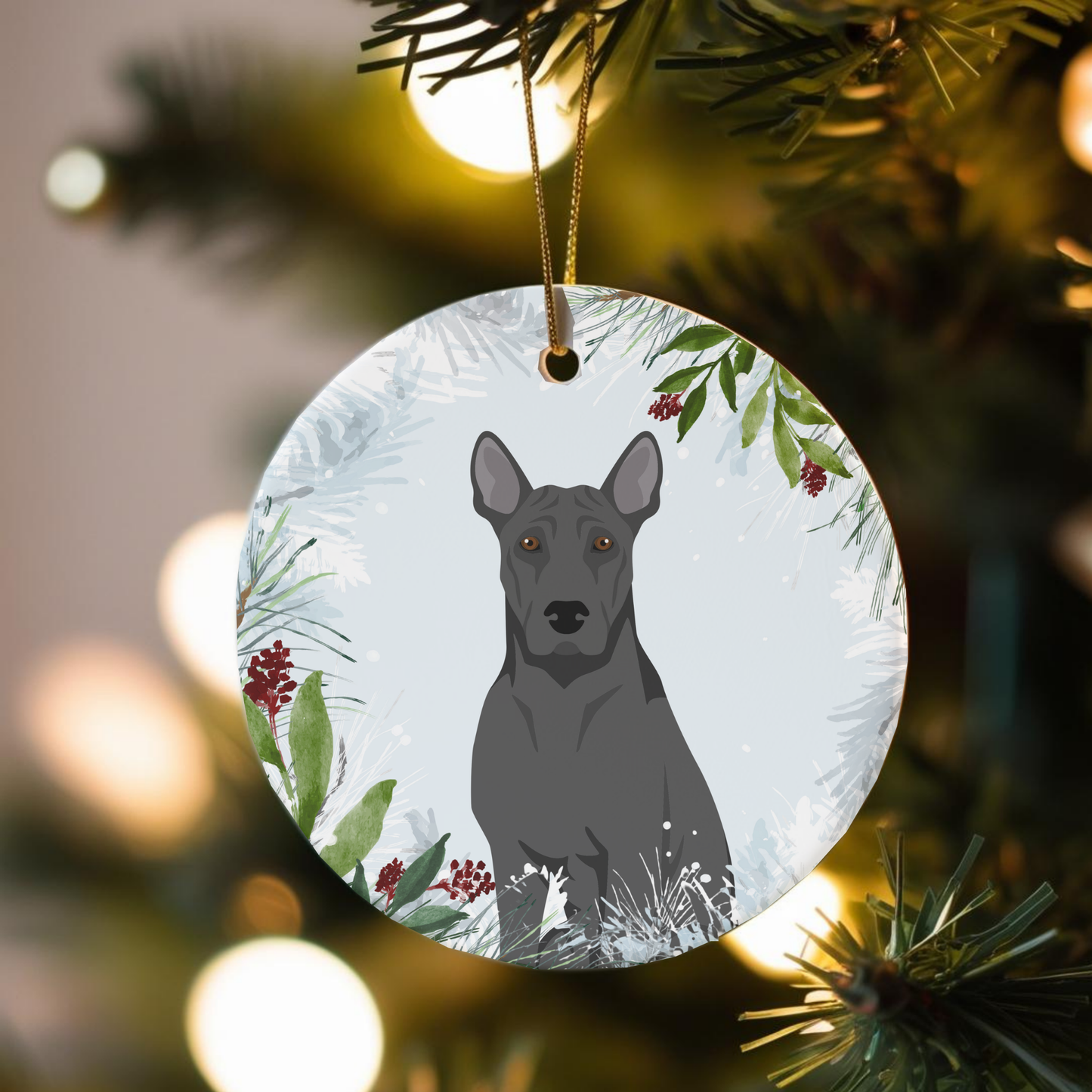 Thai Ridgeback Dog Ceramic Christmas Ornament