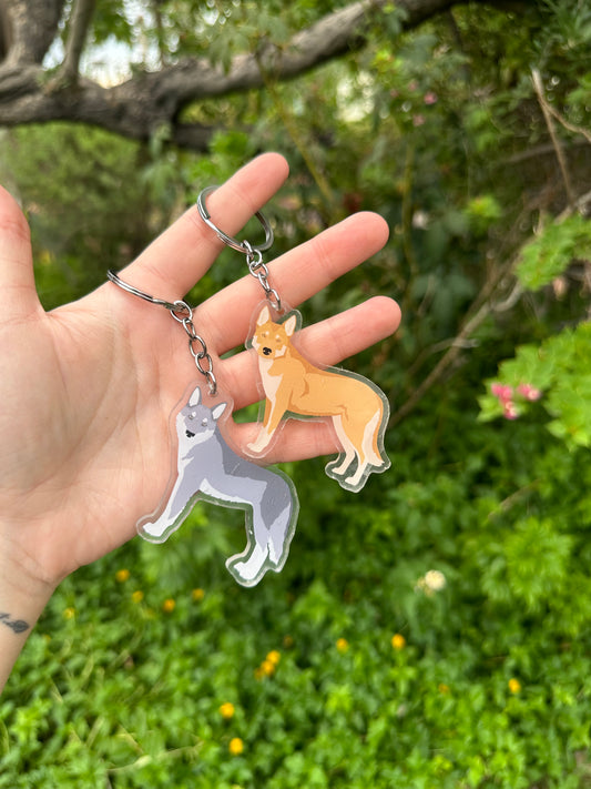 Czechoslovakian Vlcak Dog 2.5in Acrylic Keychain