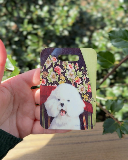 Bichon Frise Dog Luggage Tag