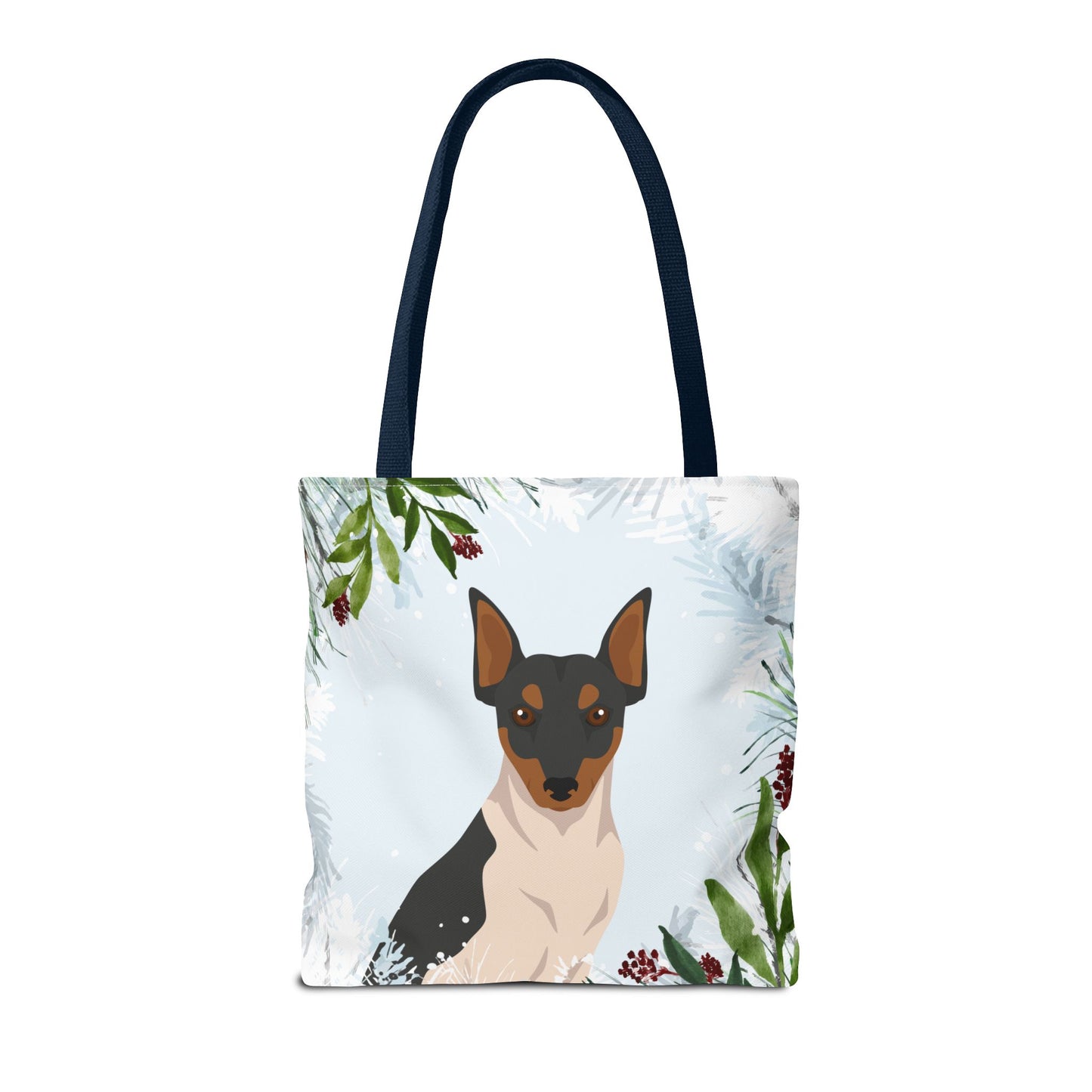 Brazillian Terrier Dog Christmas Holiday Tote Bag 16x16