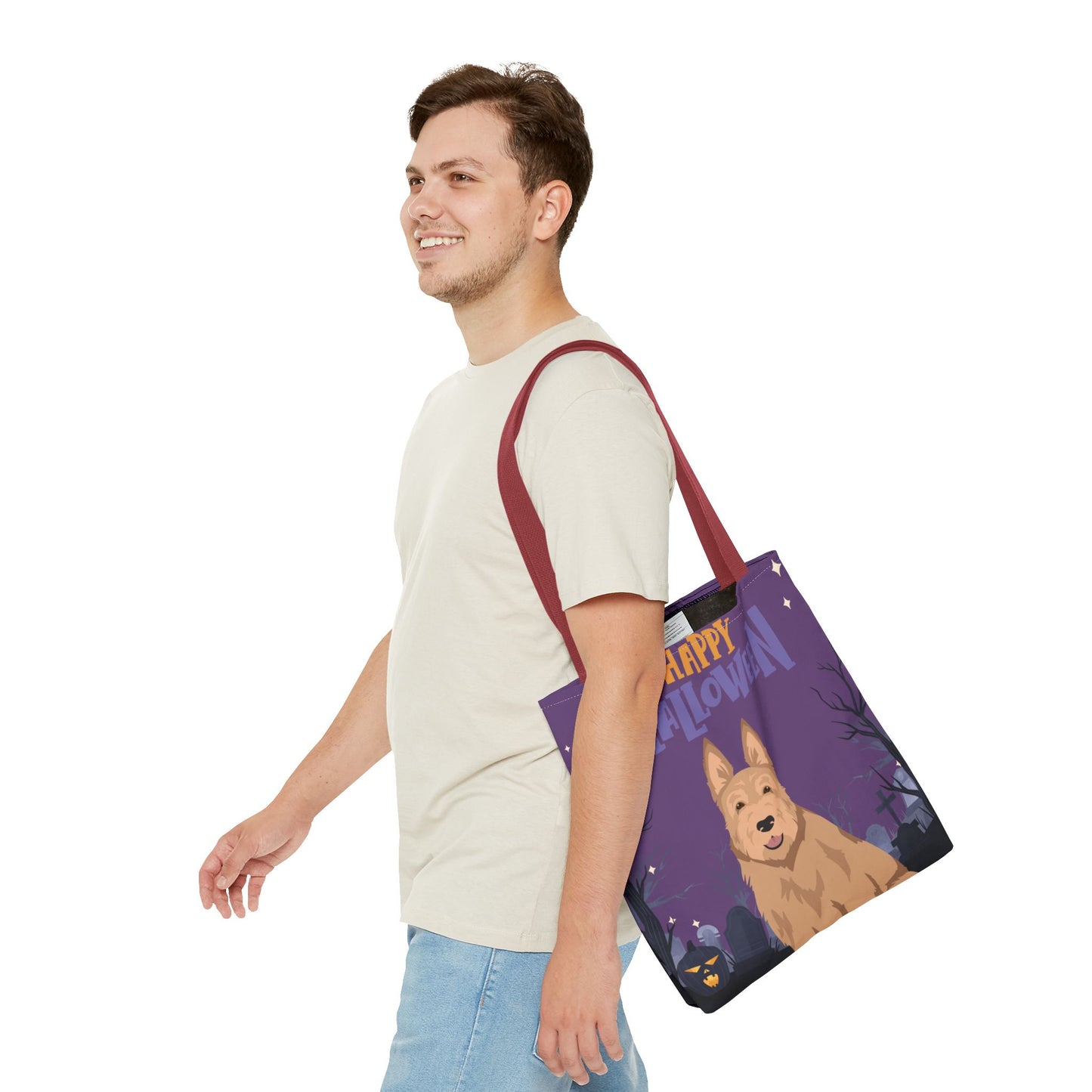 Berger Picard Dog Happy Halloween Tote Bag 16x16
