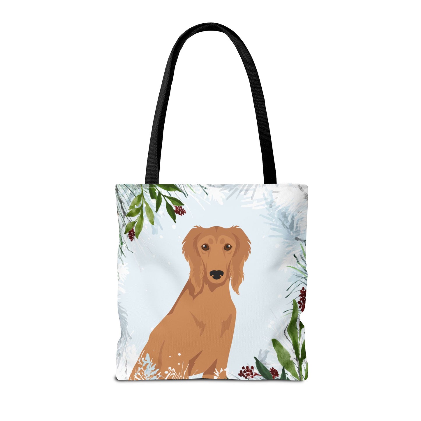 Saluki Dog Christmas Holiday Tote Bag 16x16
