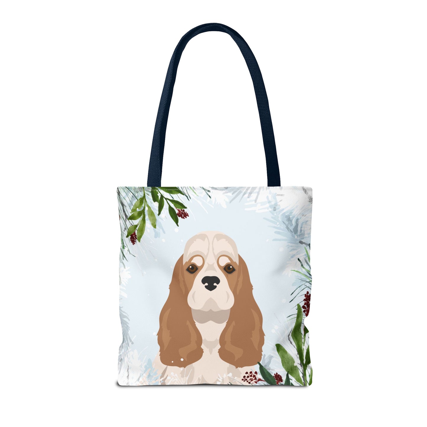 Cocker Spaniel Dog Christmas Holiday Tote Bag 16x16