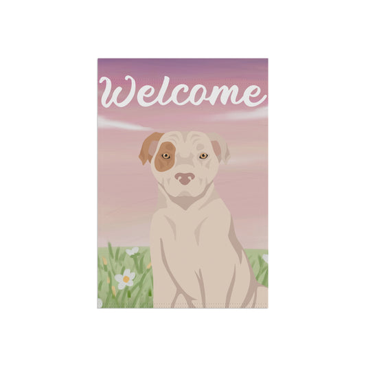 American Staffordshire Terrier Dog Welcome Garden Flag