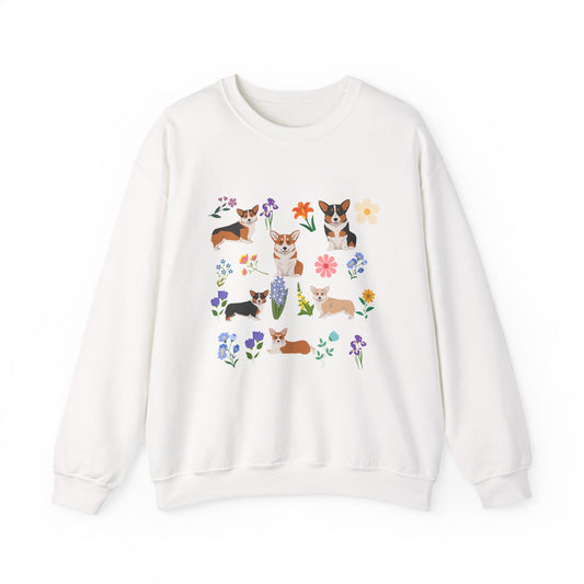 Pembroke Welsh Corgi Dog Unisex Spring Cottage Core Crewneck Sweatshirt