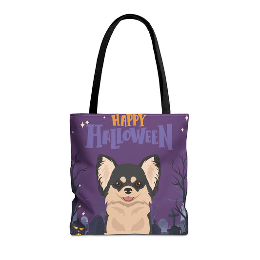 Chihuahua Dog Happy Halloween Tote Bag 16x16