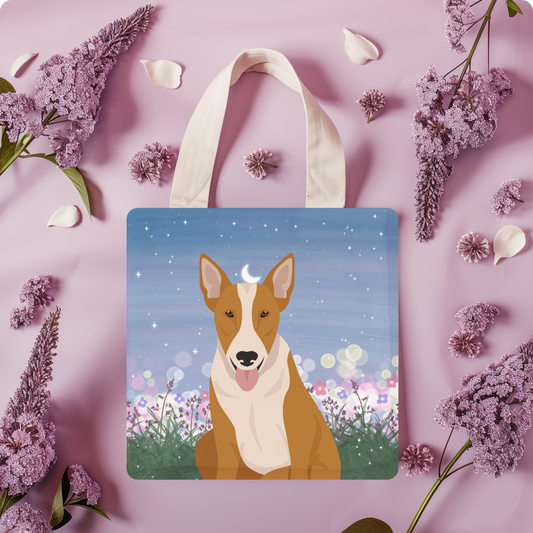 Bull Terrier Dog Tote Bag 13x13