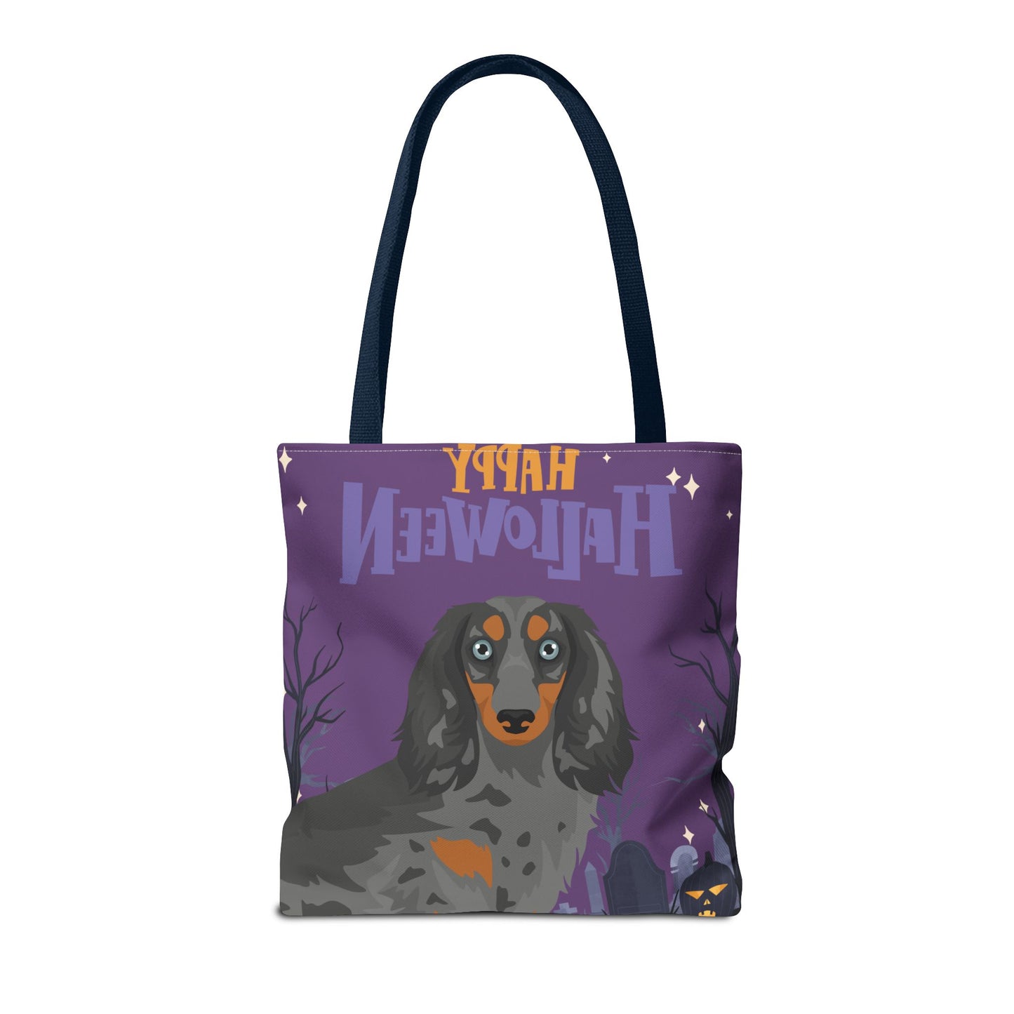 Dachshund Dog Happy Halloween Tote Bag 16x16