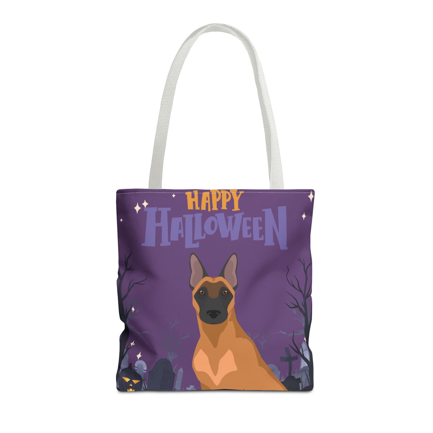 Belgain Malinois Dog Happy Halloween Tote Bag 16x16