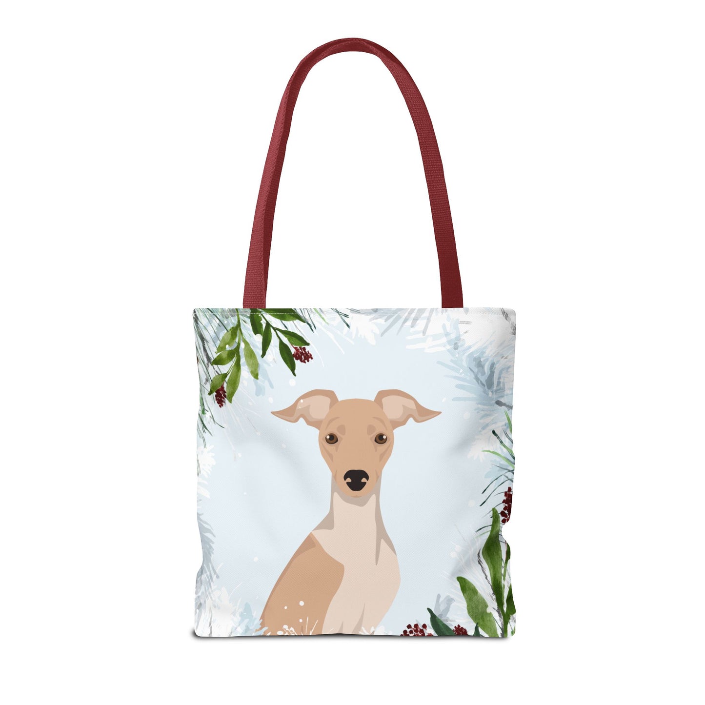 Italian Greyhound Dog Christmas Holiday Tote Bag 16x16