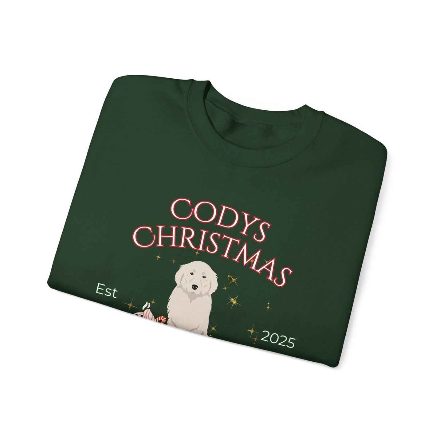 Great Pyrenees Dog Christmas Social Club Unisex Heavy Blend Crewneck Sweatshirt Custom Name