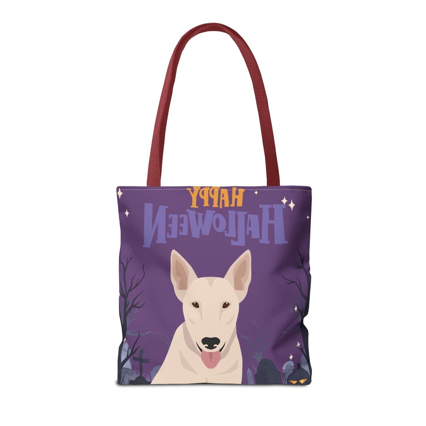 Bull Terrier Dog Happy Halloween Tote Bag 16x16