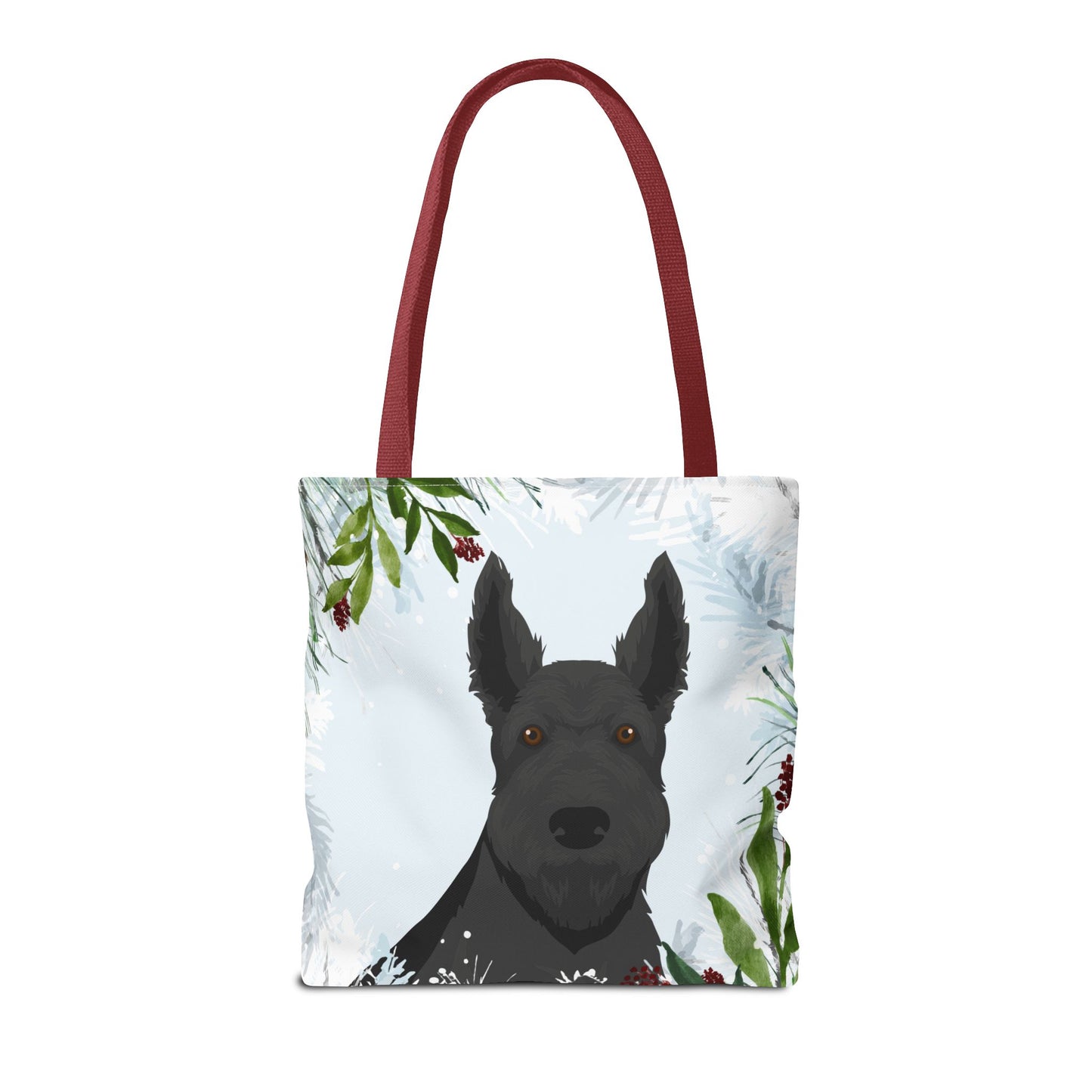 Scottish Terrier Dog Christmas Holiday Tote Bag 16x16