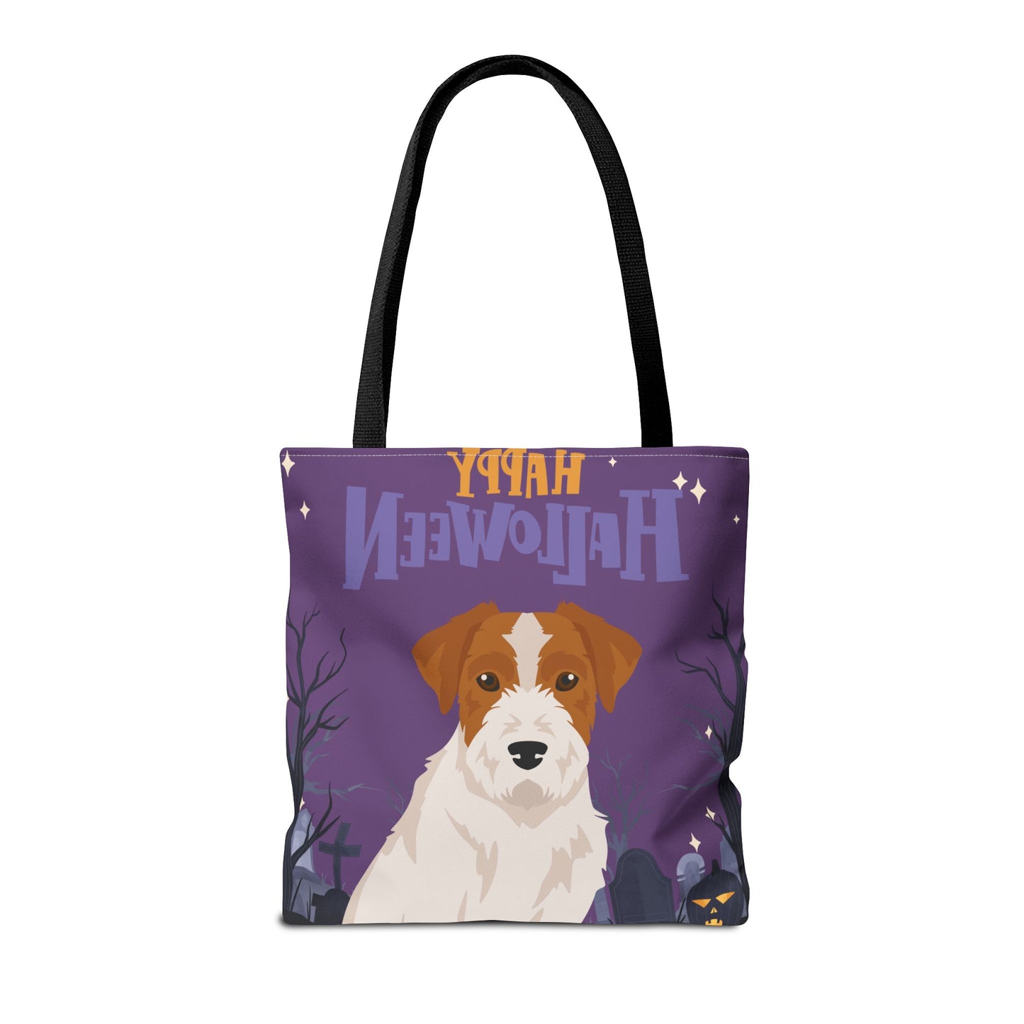 Jack Russell Terrier Dog Happy Halloween Tote Bag 16x16