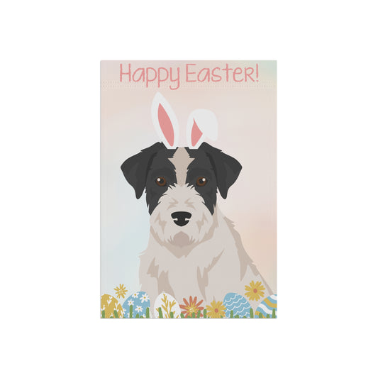 Jack Russell Terrier Dog Happy Easter Garden Flag