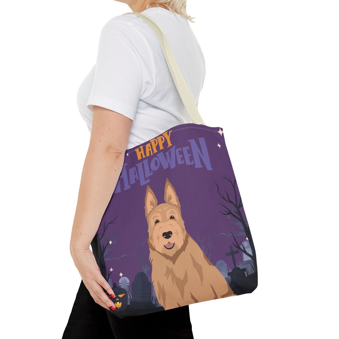 Berger Picard Dog Happy Halloween Tote Bag 16x16