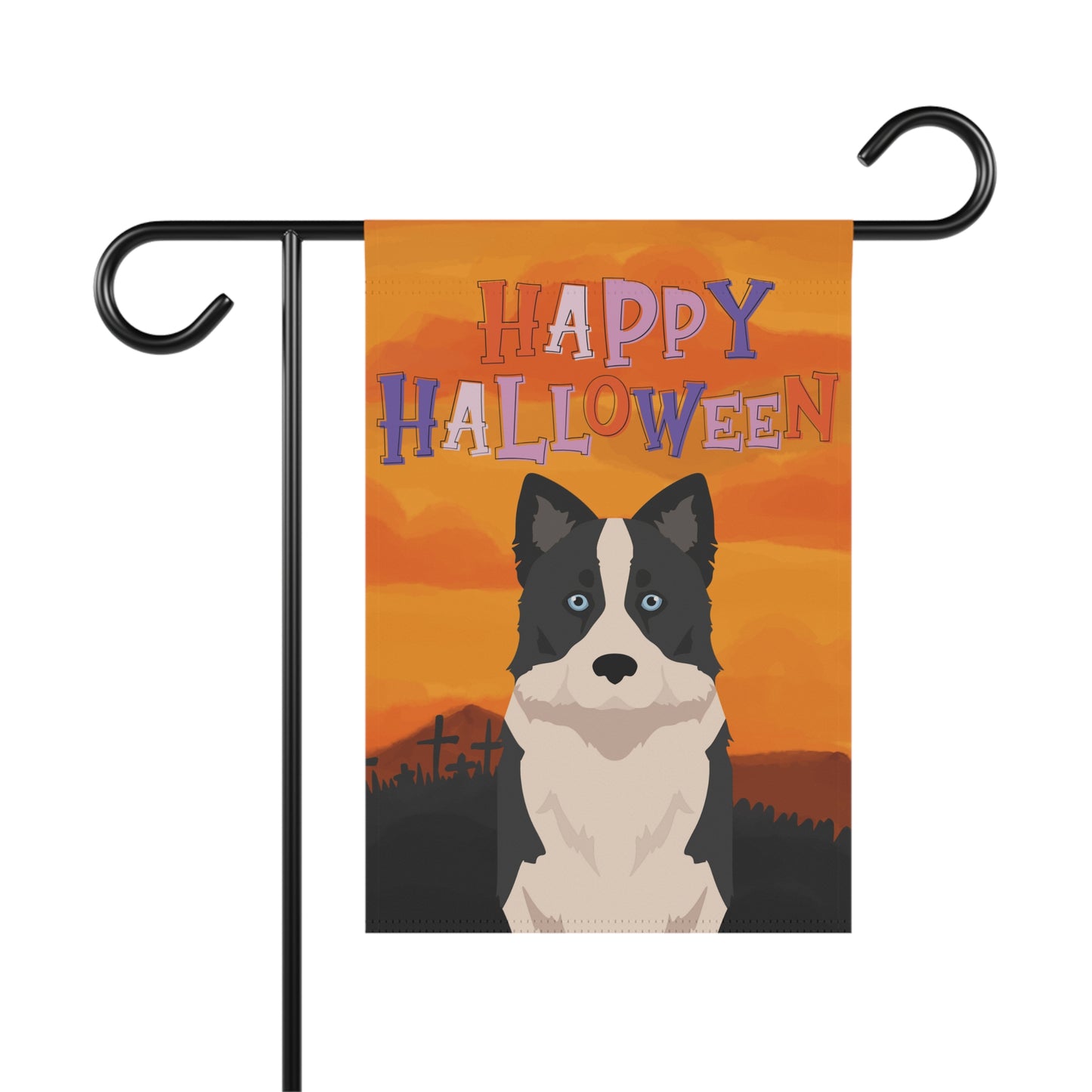 Yakutian Laika Dog Halloween Garden Flag