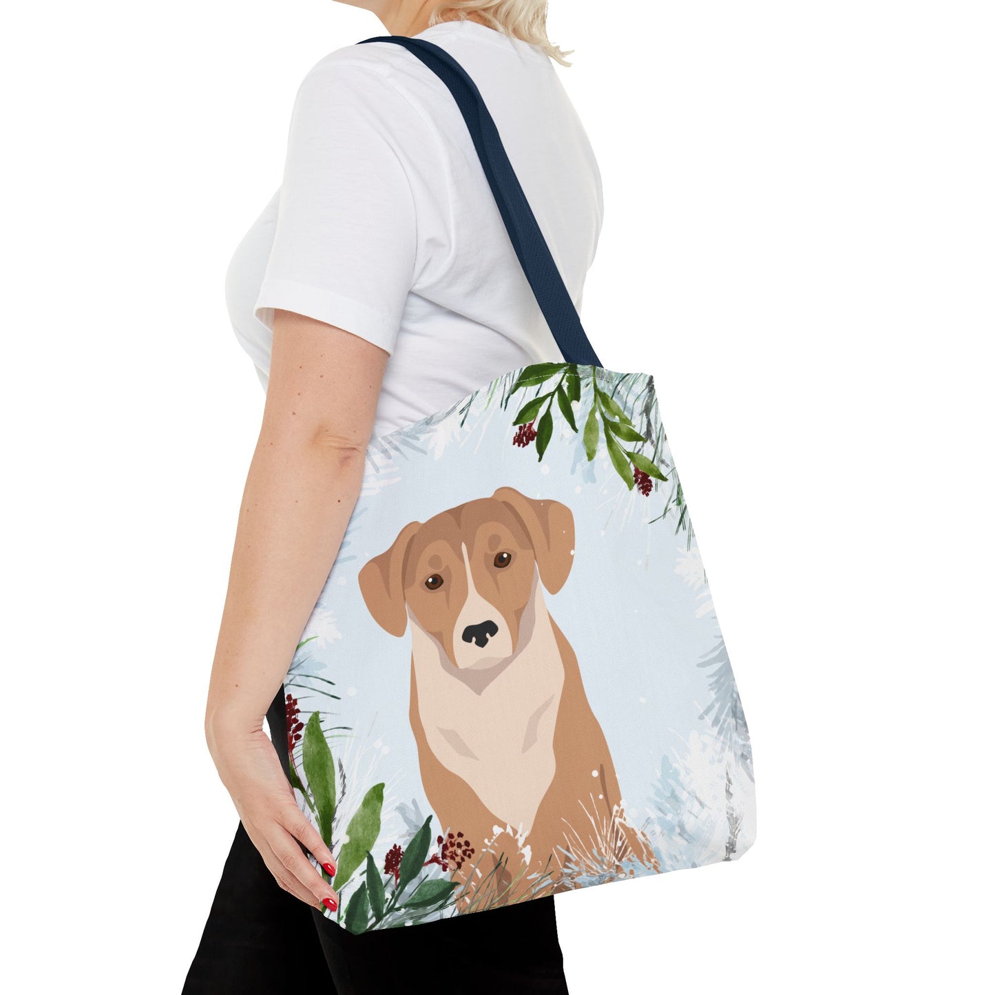 Austrian Pinscher Dog Christmas Holiday Tote Bag 16x16