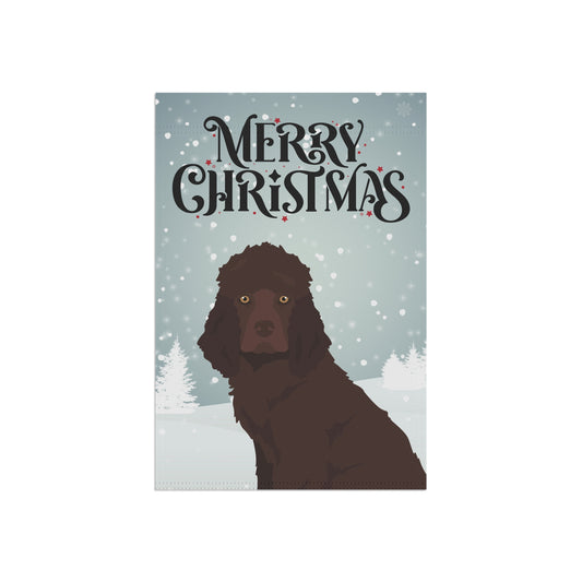 Irish Water Spaniel Dog Garden Flag