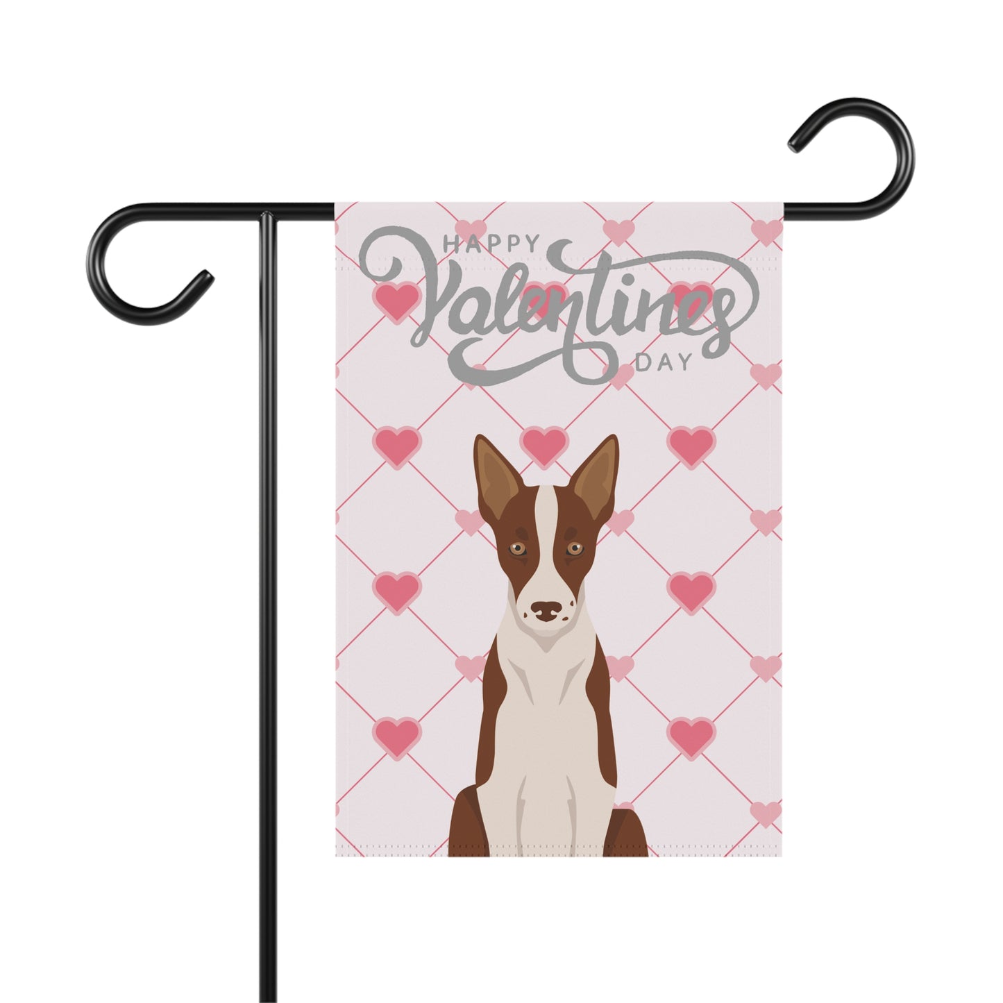 Smooth Border Collie Dog Valentines Day Garden Flag