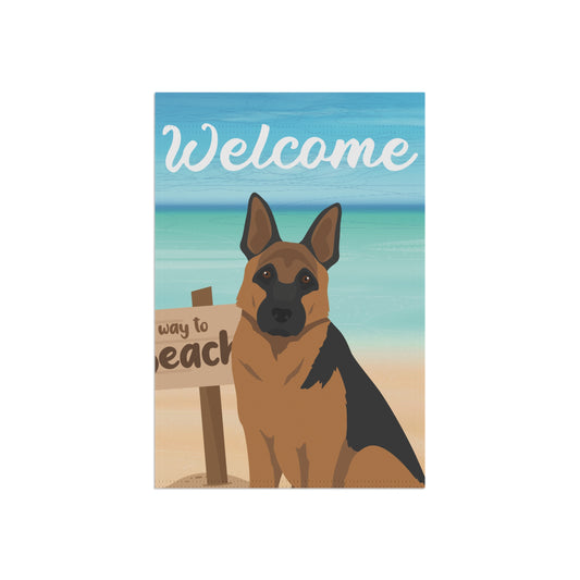German Shepherd Dog Garden Flag