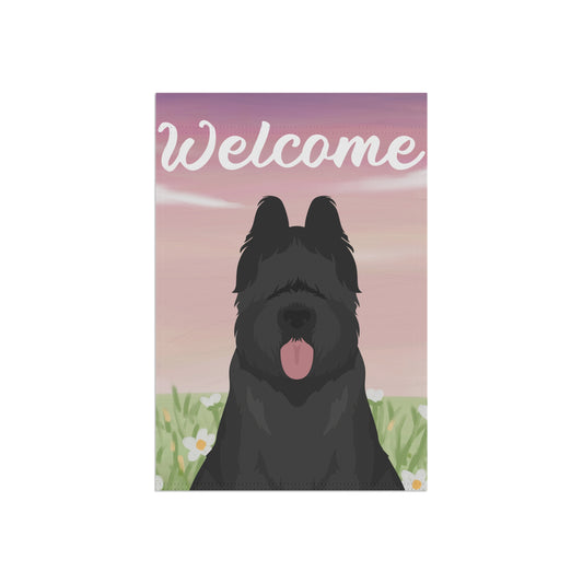 Briard Dog Welcome Garden Flag