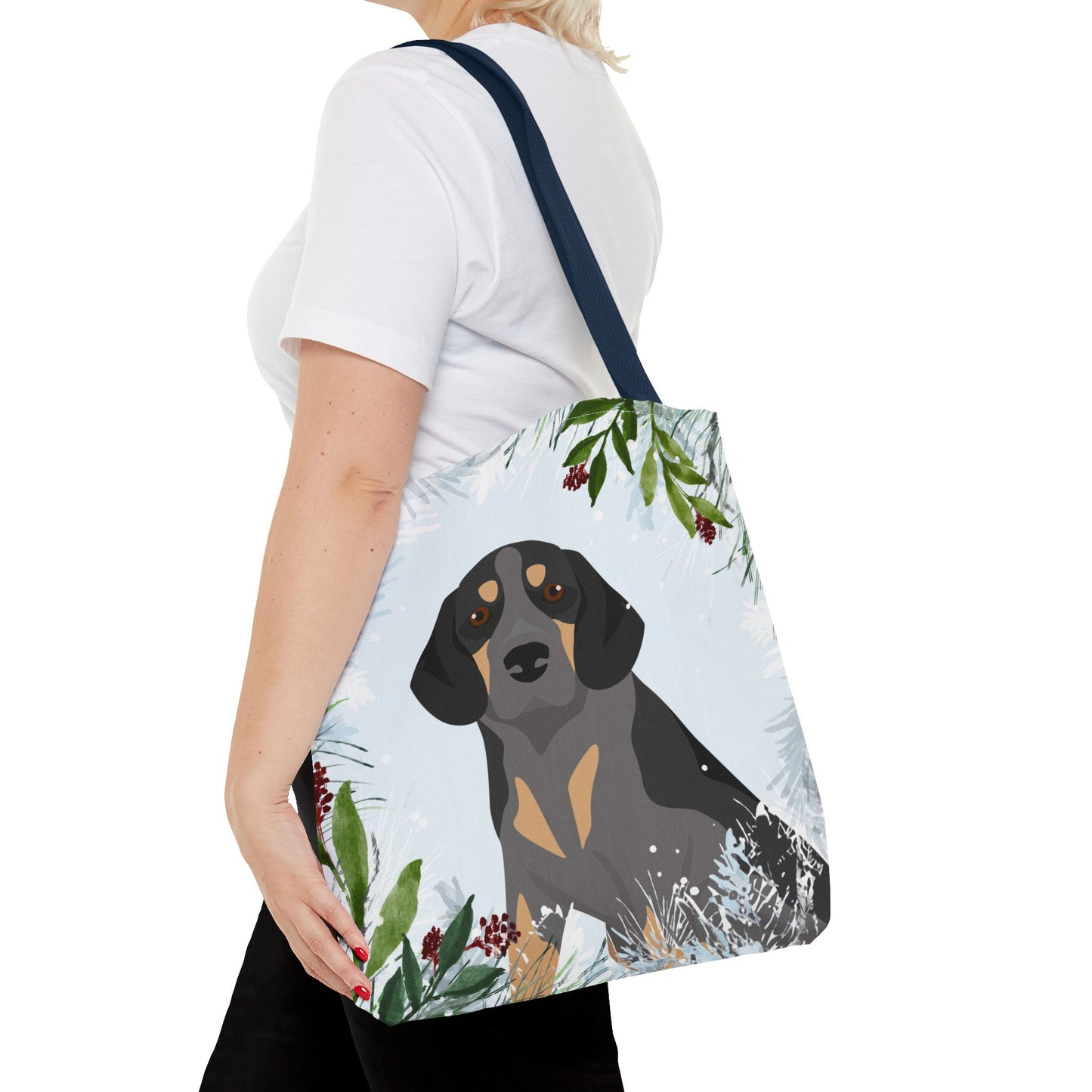 Beagle Dog Christmas Holiday Tote Bag 16x16