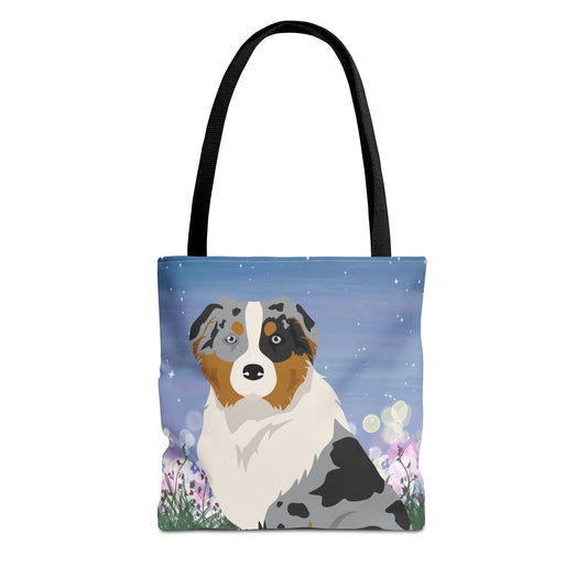 Australian Shepherd  Dog Tote Bag 13x13