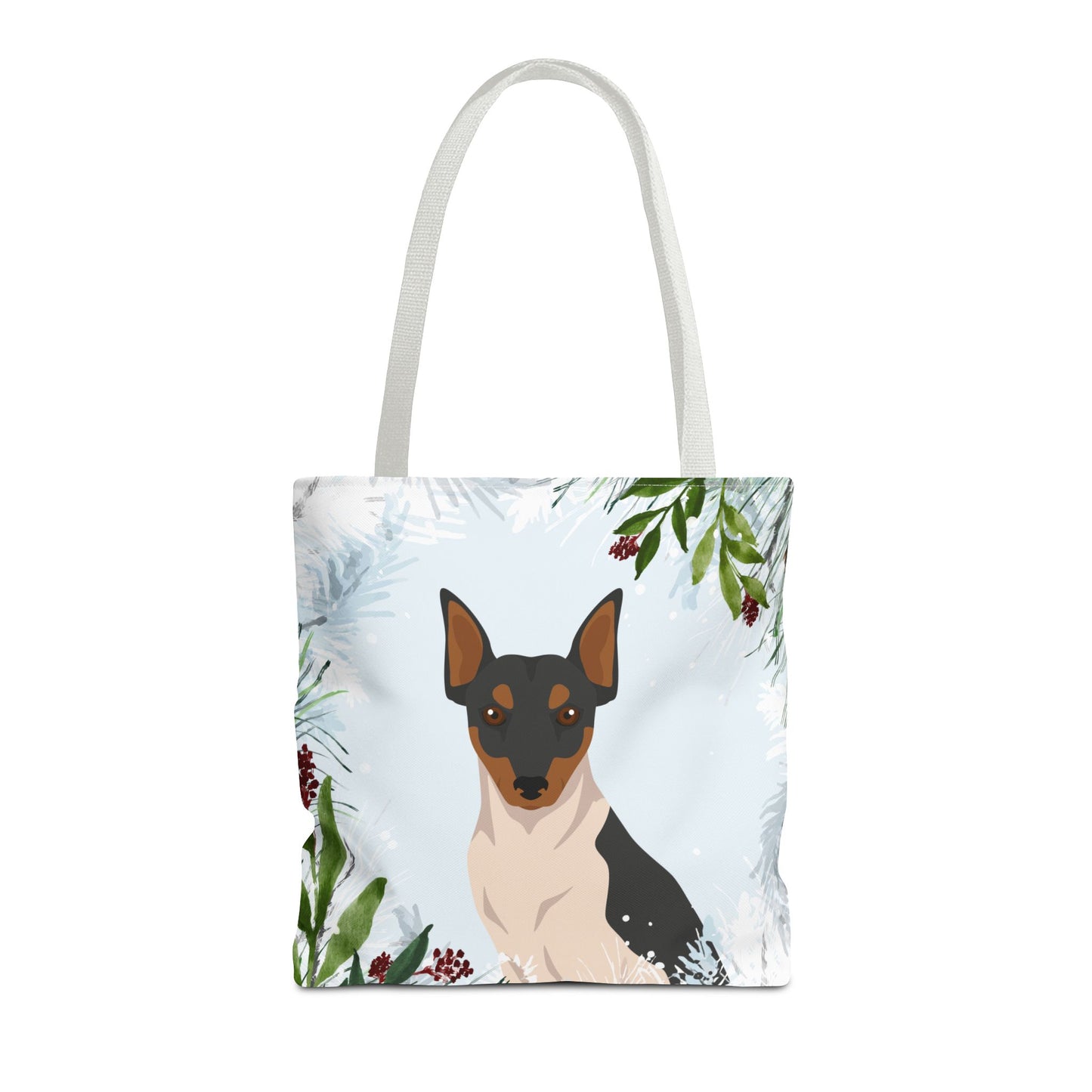 Brazillian Terrier Dog Christmas Holiday Tote Bag 16x16