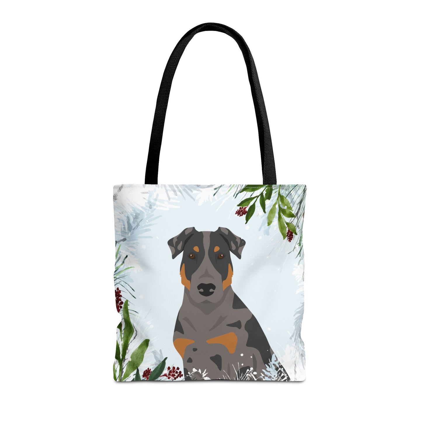 Beauceron Dog Christmas Holiday Tote Bag 16x16