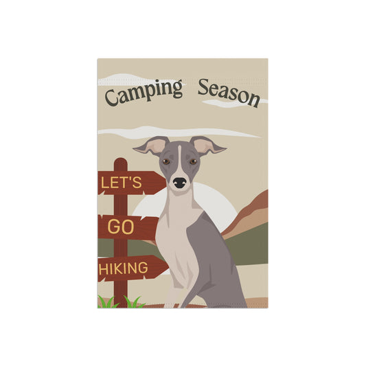 Italian Greyhound Dog Camping Garden Flag