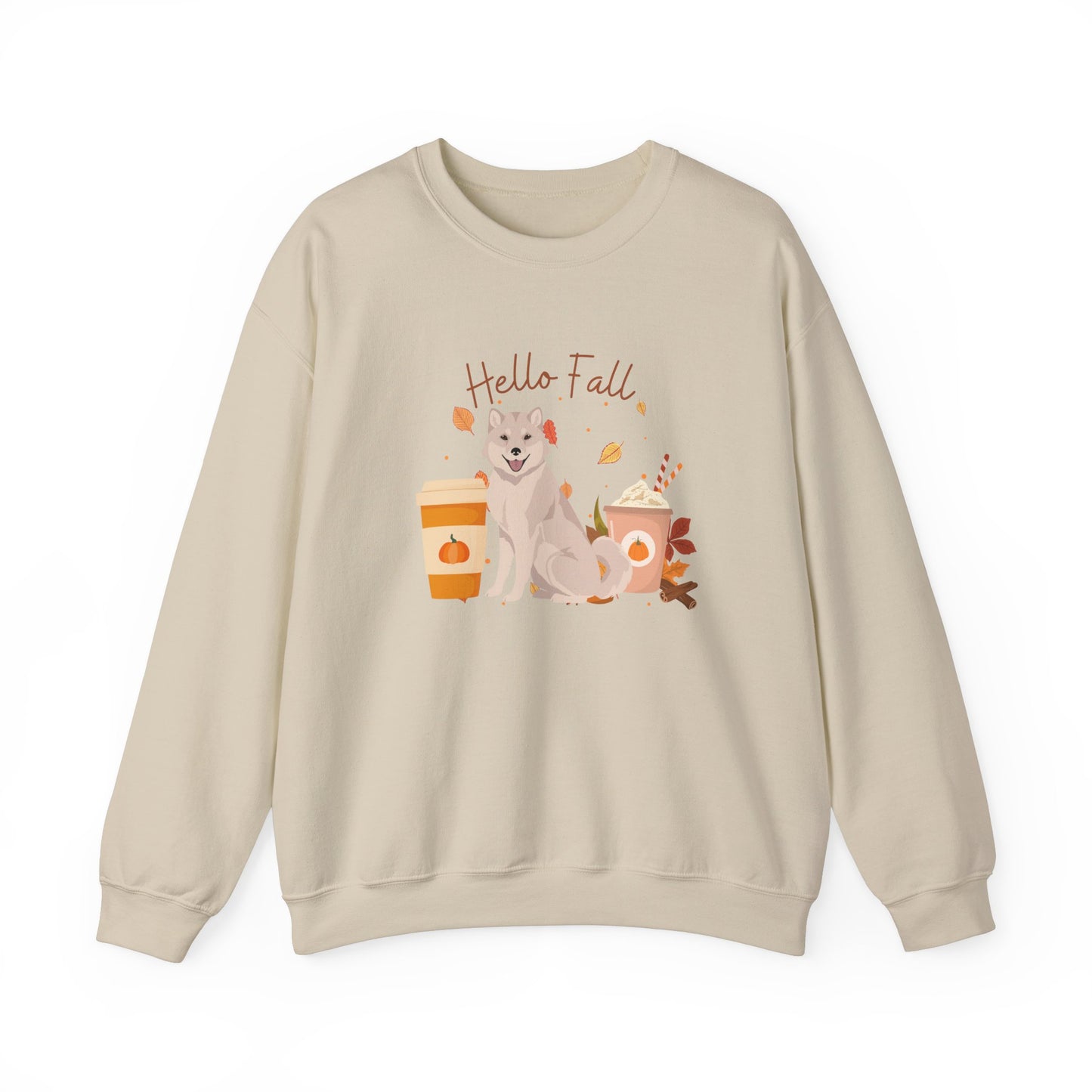 Hokkaido Dog Fall Halloween Unisex Heavy Blend Crewneck Sweatshirt