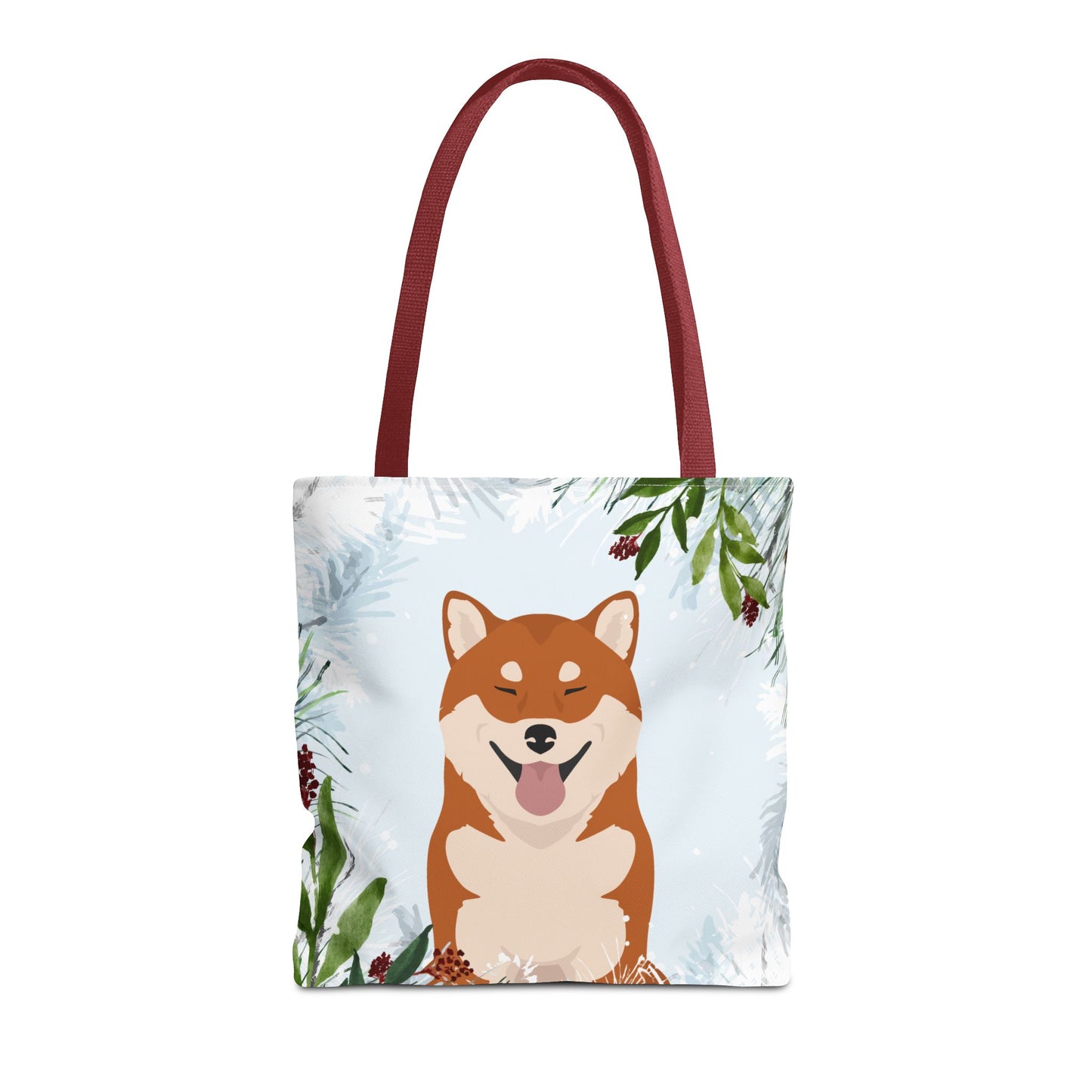 Shiba Inu Dog Christmas Holiday Tote Bag 16x16