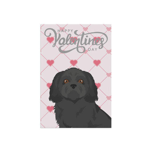Shih Tzu Dog Valentines Day Garden Flag