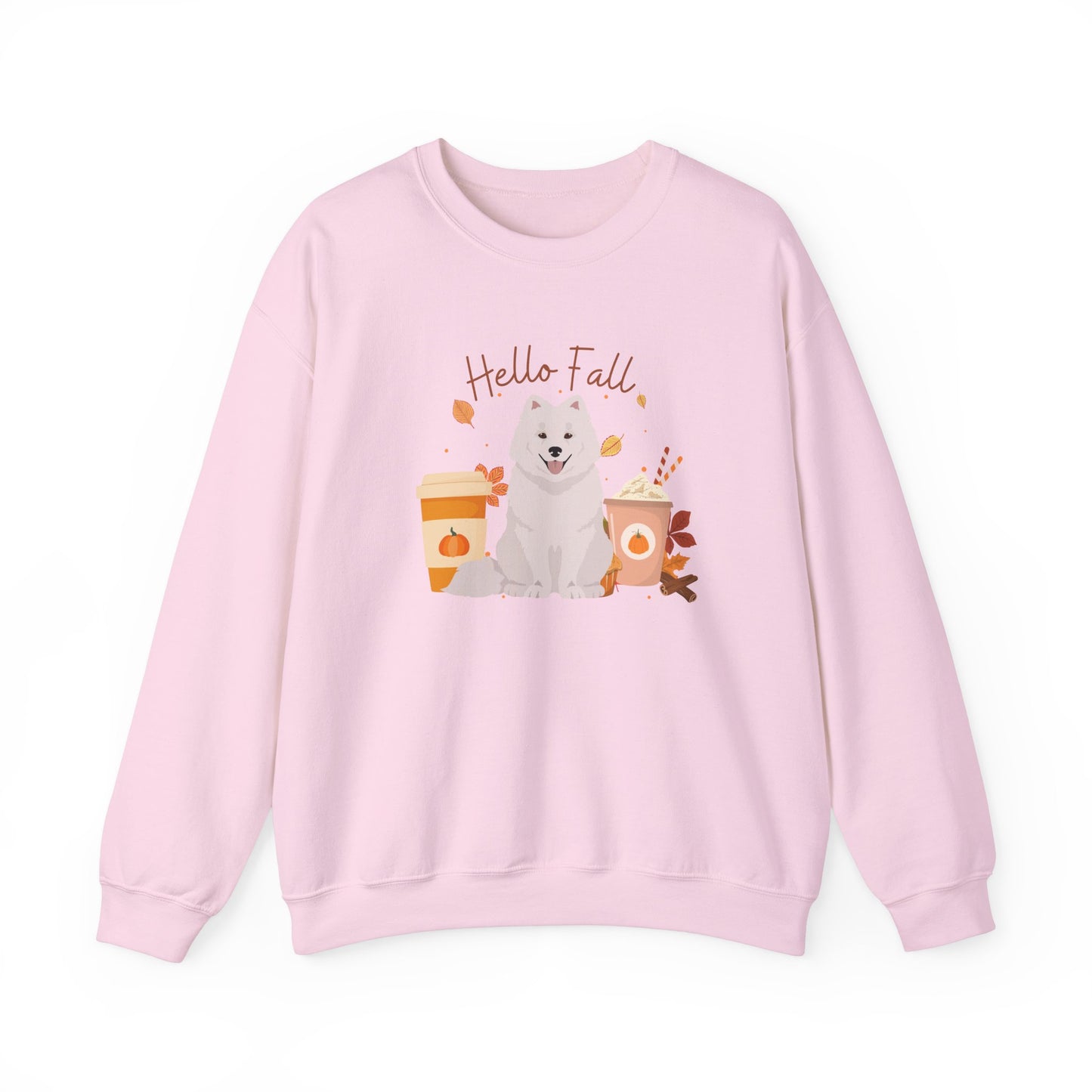 Samoyed Dog Fall Halloween Unisex Heavy Blend Crewneck Sweatshirt