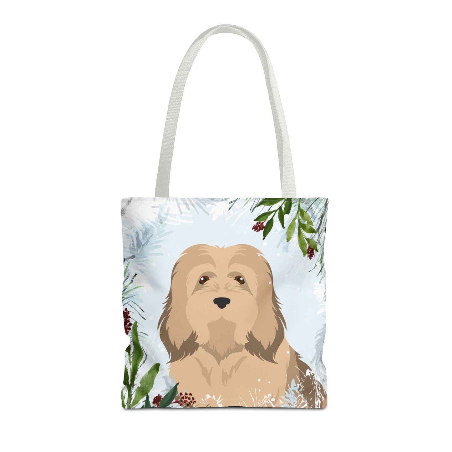 Havanese Dog Christmas Holiday Tote Bag 16x16