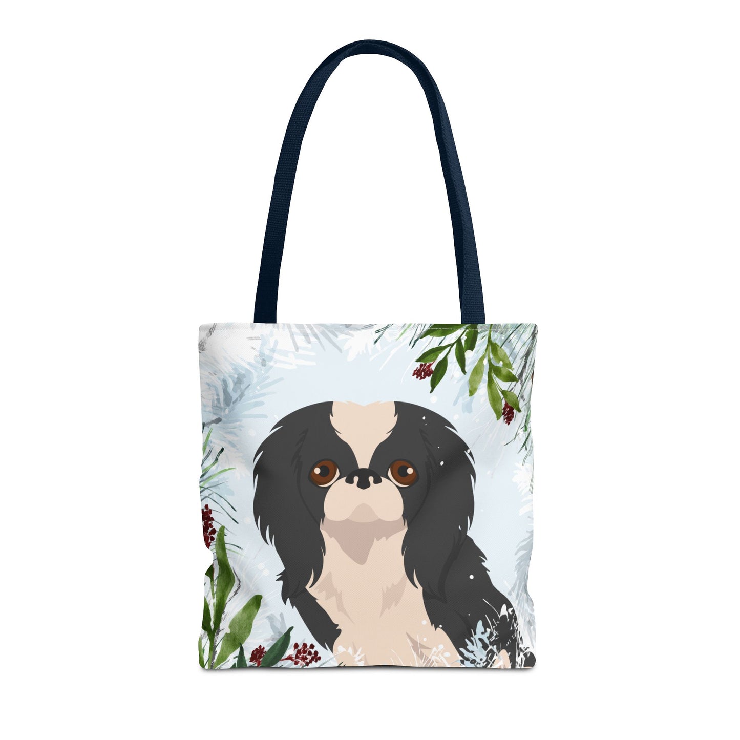 Japanese Chin Dog Christmas Holiday Tote Bag 16x16