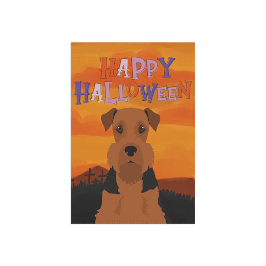 Airedale Terrier Dog Halloween Garden Flag
