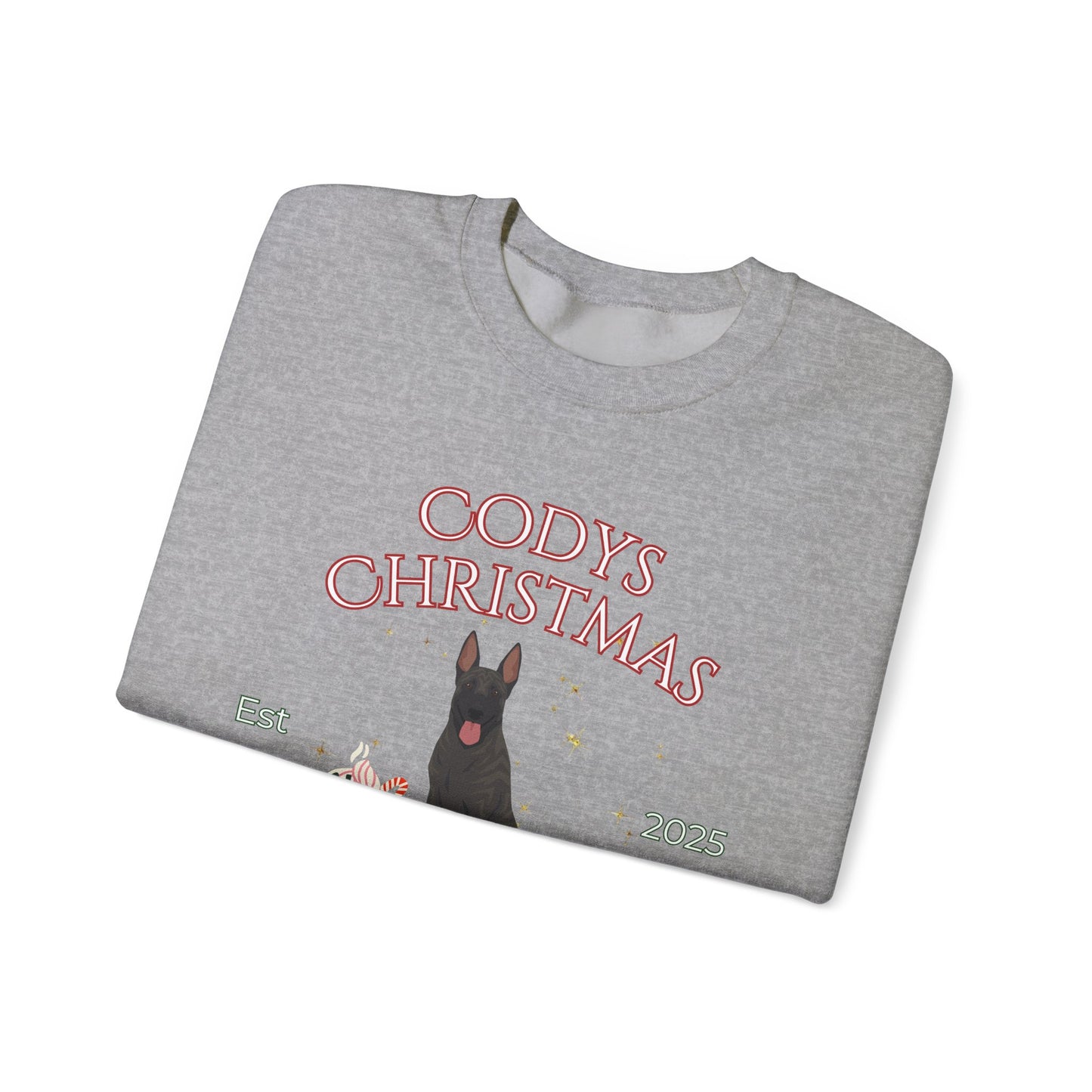 Dutch Shepherd Dog Christmas Social Club Unisex Heavy Blend Crewneck Sweatshirt Custom Name