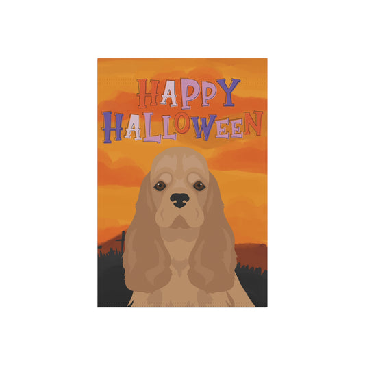 Cocker Spaniel Dog Halloween Garden Flag