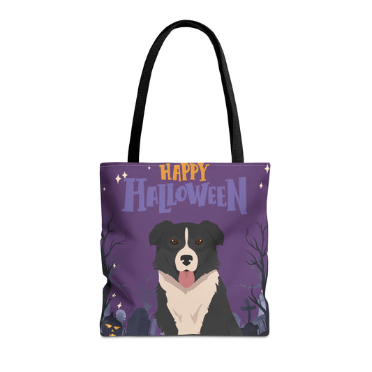 English Shepherd Dog Happy Halloween Tote Bag 16x16