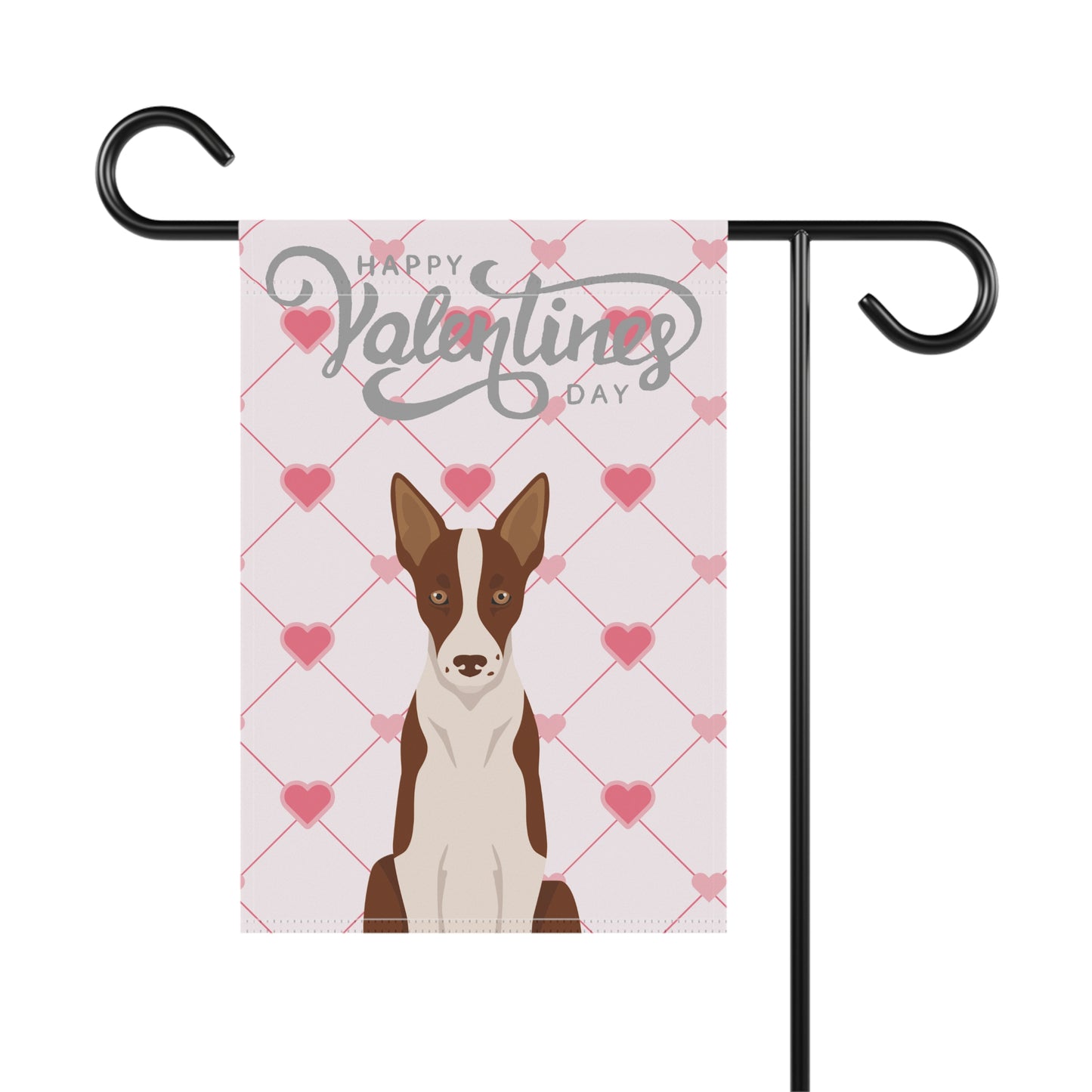 Smooth Border Collie Dog Valentines Day Garden Flag