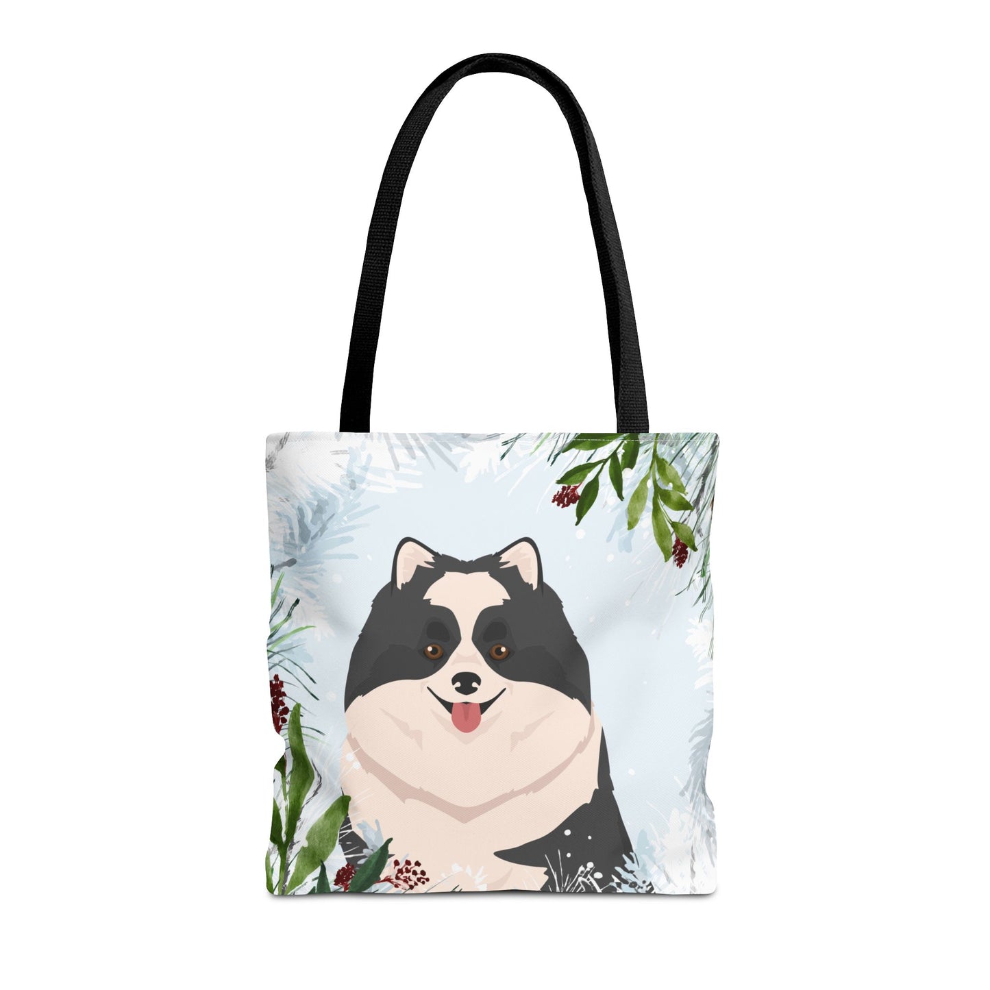 Pomeranian Dog Christmas Holiday Tote Bag 16x16