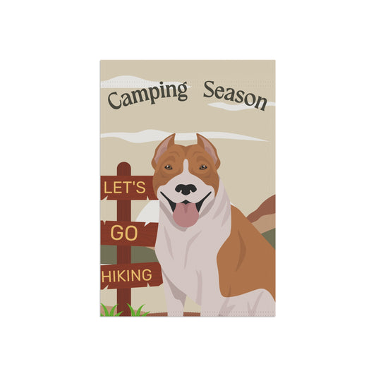 Pit Bull Dog Camping Garden Flag