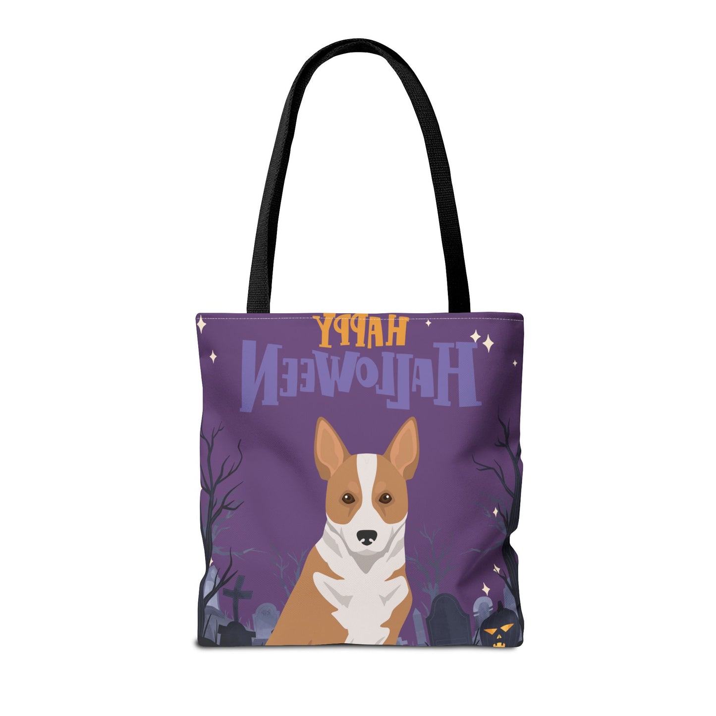 Canaan Dog Dog Happy Halloween Tote Bag 16x16