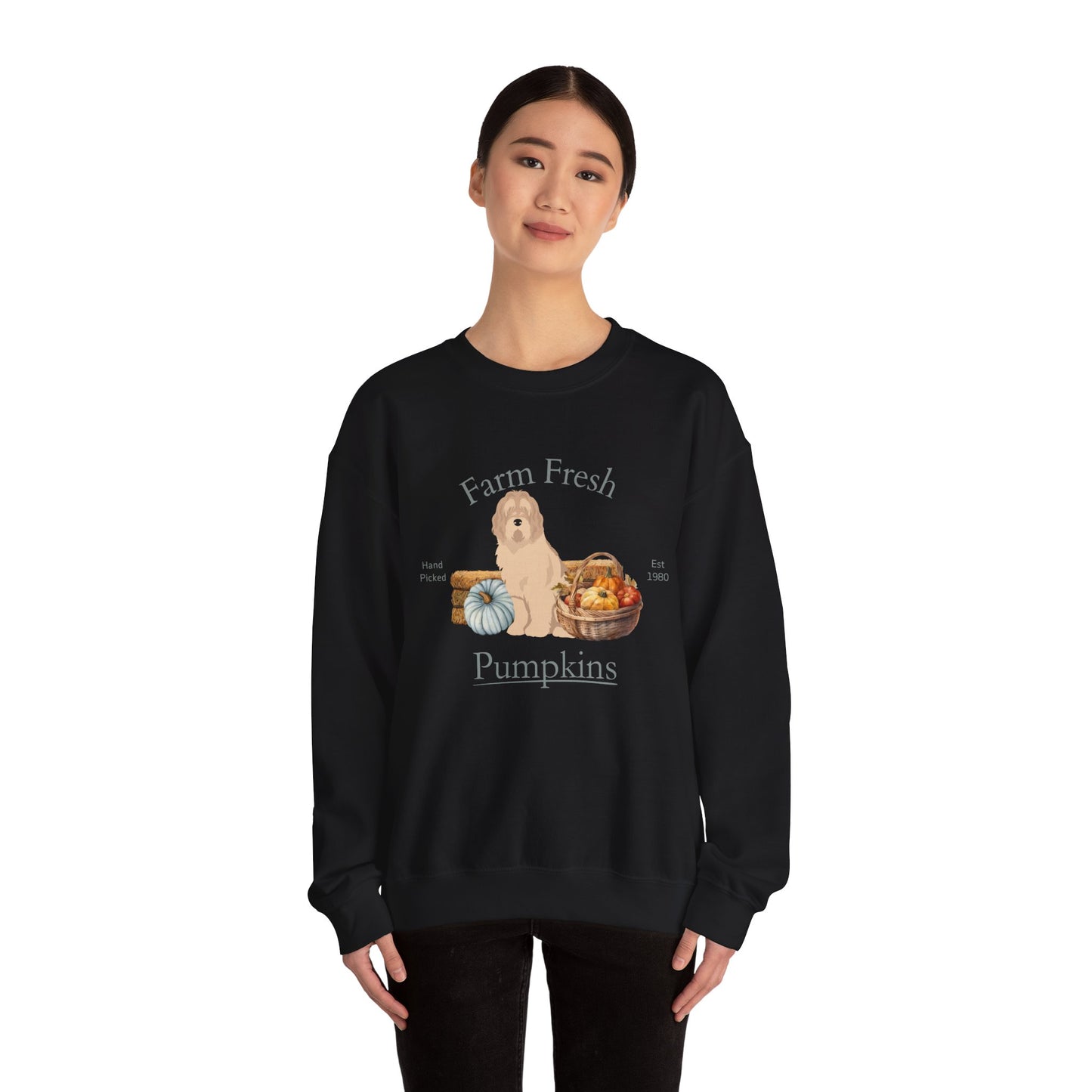 Otterhound Dog Fall Farm Fresh Unisex Heavy Blend Crewneck Sweatshirt