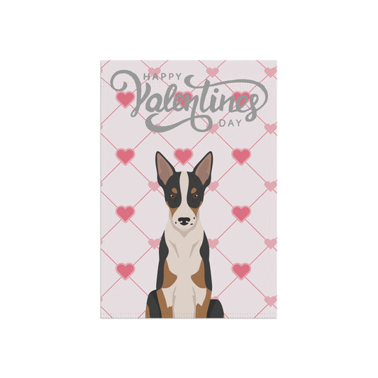 Smooth Border Collie Dog Valentines Day Garden Flag