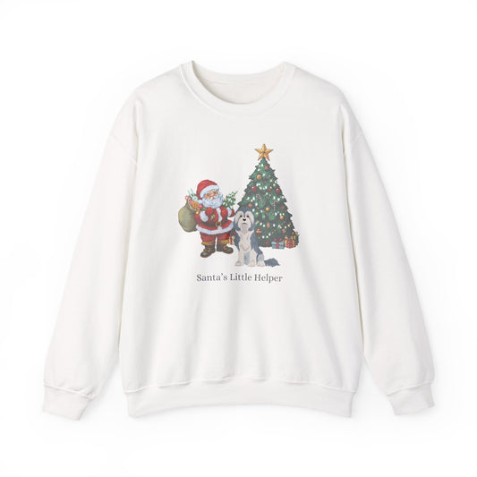 Lowchen Dog Santa's Little Helper Unisex Heavy Blend Crewneck Sweatshirt