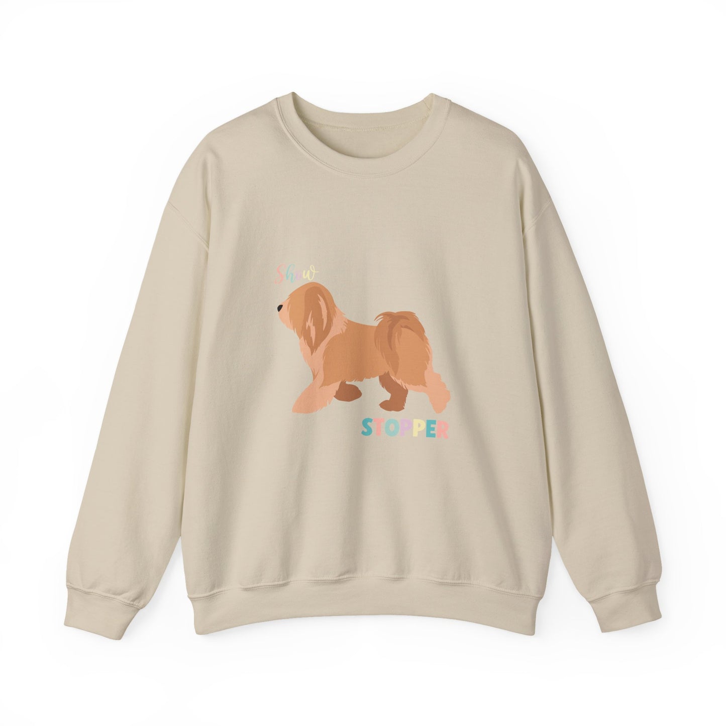 Tibetan Terrier Dog Unisex Heavy Blend Crewneck Sweatshirt