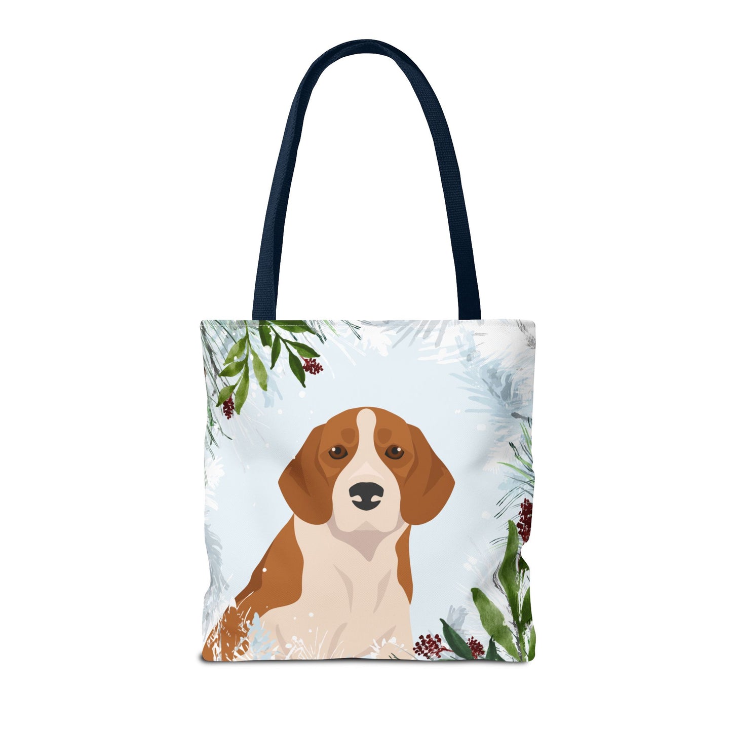 Beagle Dog Christmas Holiday Tote Bag 16x16